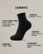 理大科研專利抗菌除臭襪 Antimicrobial Deodorant Socks (黑色)(一盒兩對) - Image 4