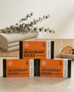理大科研專利抗菌除臭襪 Antimicrobial Deodorant Socks (灰色)(一盒兩對) - Image 2