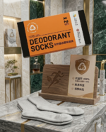 理大科研專利抗菌除臭襪 Antimicrobial Deodorant Socks (灰色)(一盒兩對) - Image 3